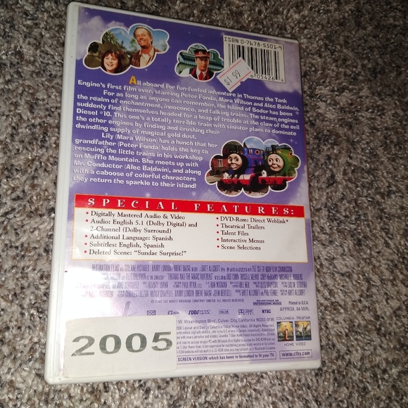 Thomas & The Magic Railroad DVD - Picture 2 of 3